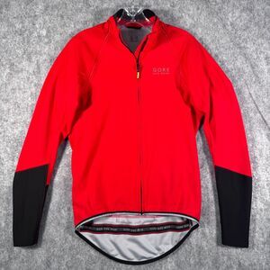 Gore Bike Wear 2 in 1 Convertible Jacket WindStopper Womens Size Medium Red